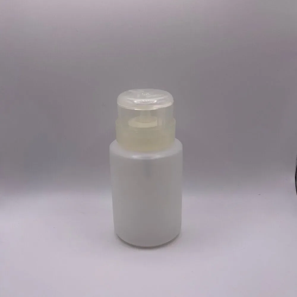 Plastic Clear Nail Polish Remover Pump Dispenser Bottle